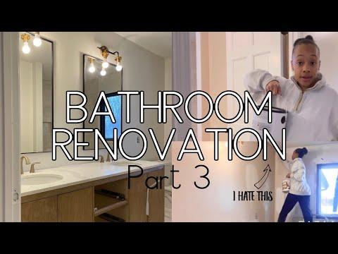 70’s BATHROOM MAKEOVER|WE HAVE PAINT!| Almost at the end!!
